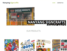 Tablet Screenshot of nanyangsigncrafts.com